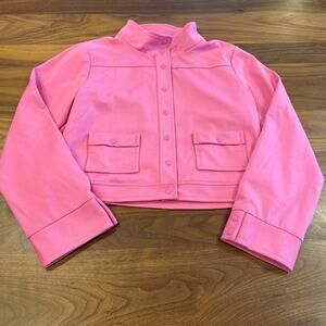 NWT Size 12 Lisa Perry Pink Ponte Jacket